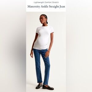 Abercrombie & Fitch Ankle Straight Maternity Jean